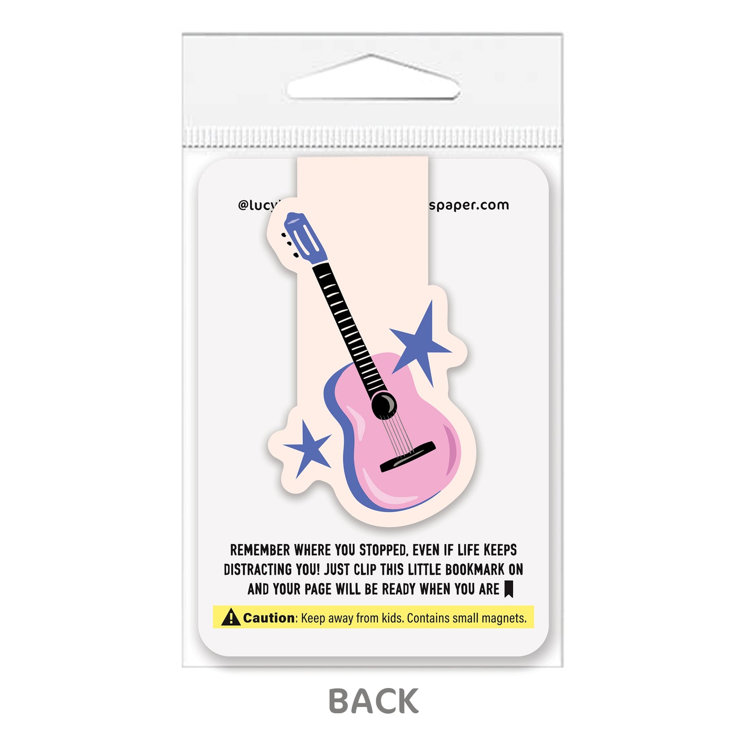 PINK GUITAR | MAGNETIC BOOKMARK