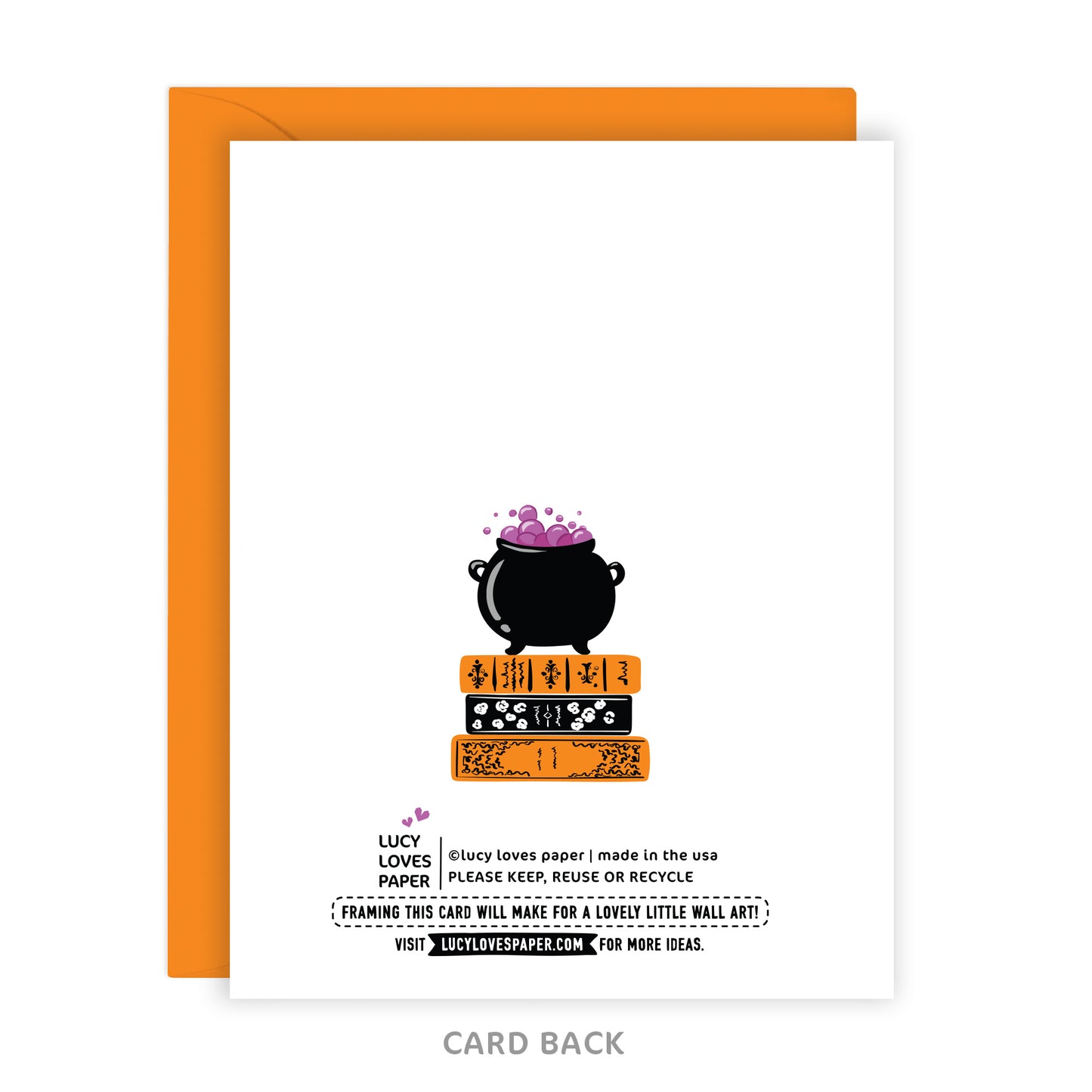 BOOKSHELF HALLOWEEN CARD