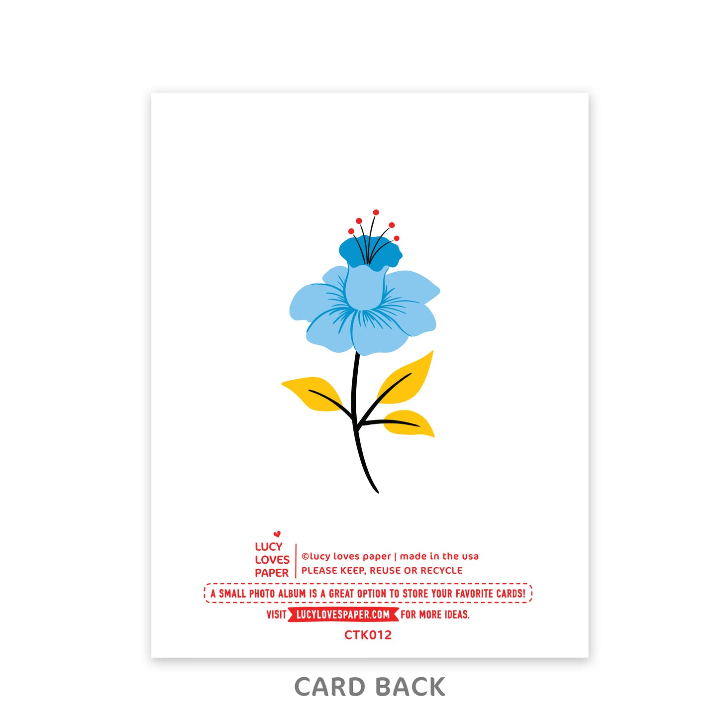 THANK YOU BIG FLOWER CARD