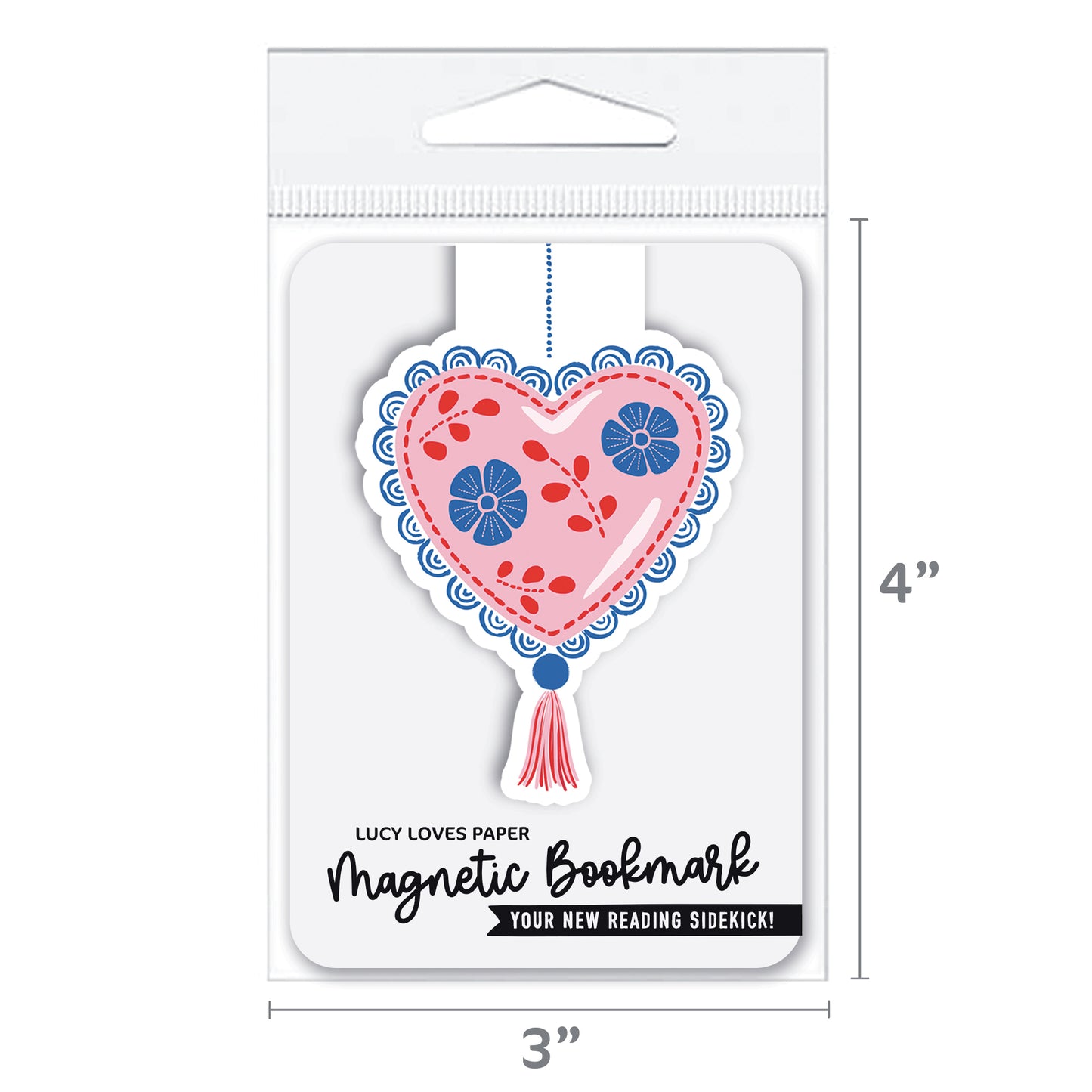 MEXICAN HEART ORNAMENT | MAGNETIC BOOKMARK