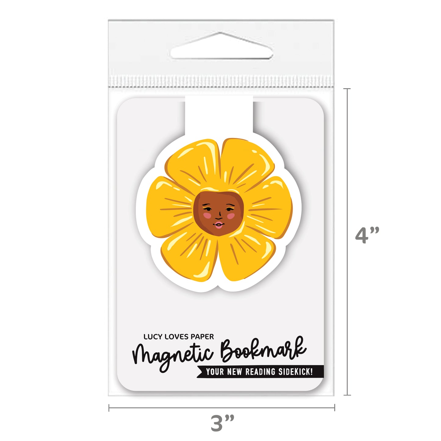 YELLOW FLOWER GIRL | MAGNETIC BOOKMARK