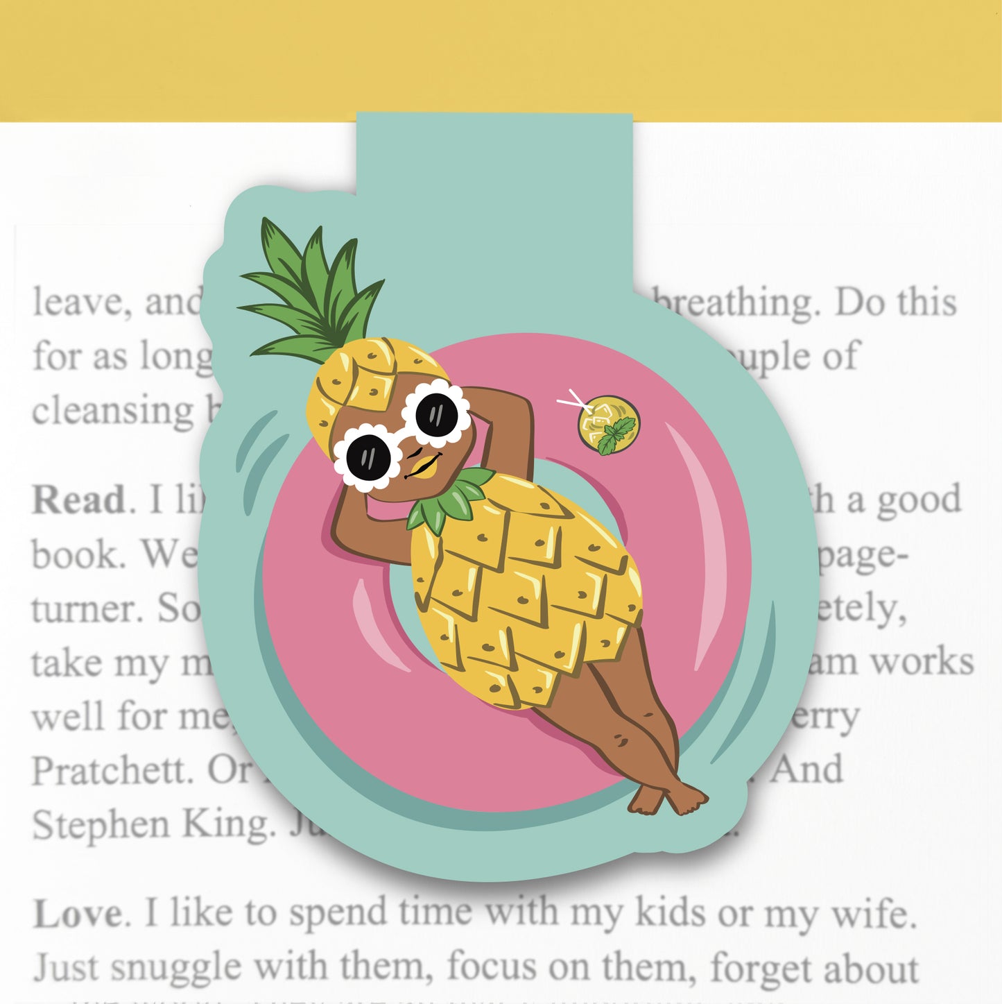 PINEAPPLE POOL GIRL | MAGNETIC BOOKMARK