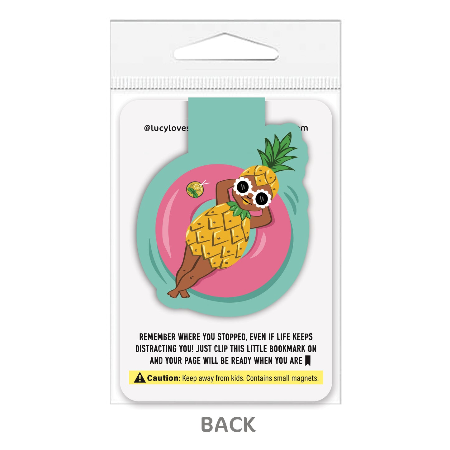 PINEAPPLE POOL GIRL | MAGNETIC BOOKMARK