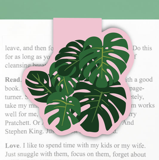 MONSTERA TROPICAL PLANT | MAGNETIC BOOKMARK