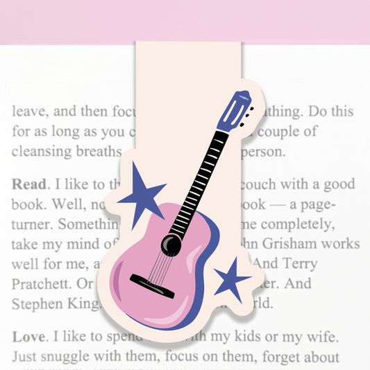 PINK GUITAR | MAGNETIC BOOKMARK