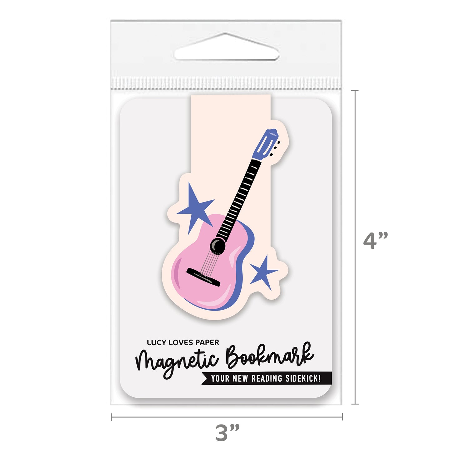 PINK GUITAR | MAGNETIC BOOKMARK