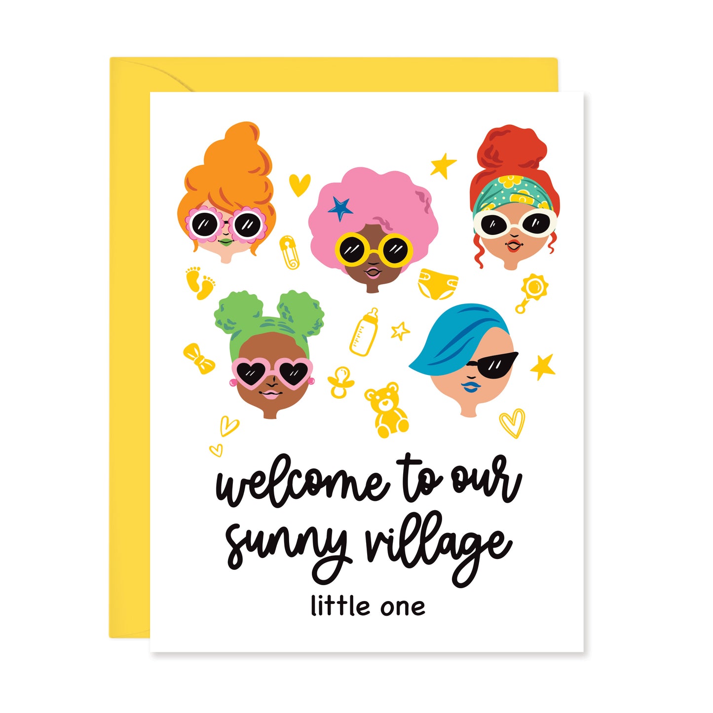 SUNNY VILLAGE NEW BABY CARD