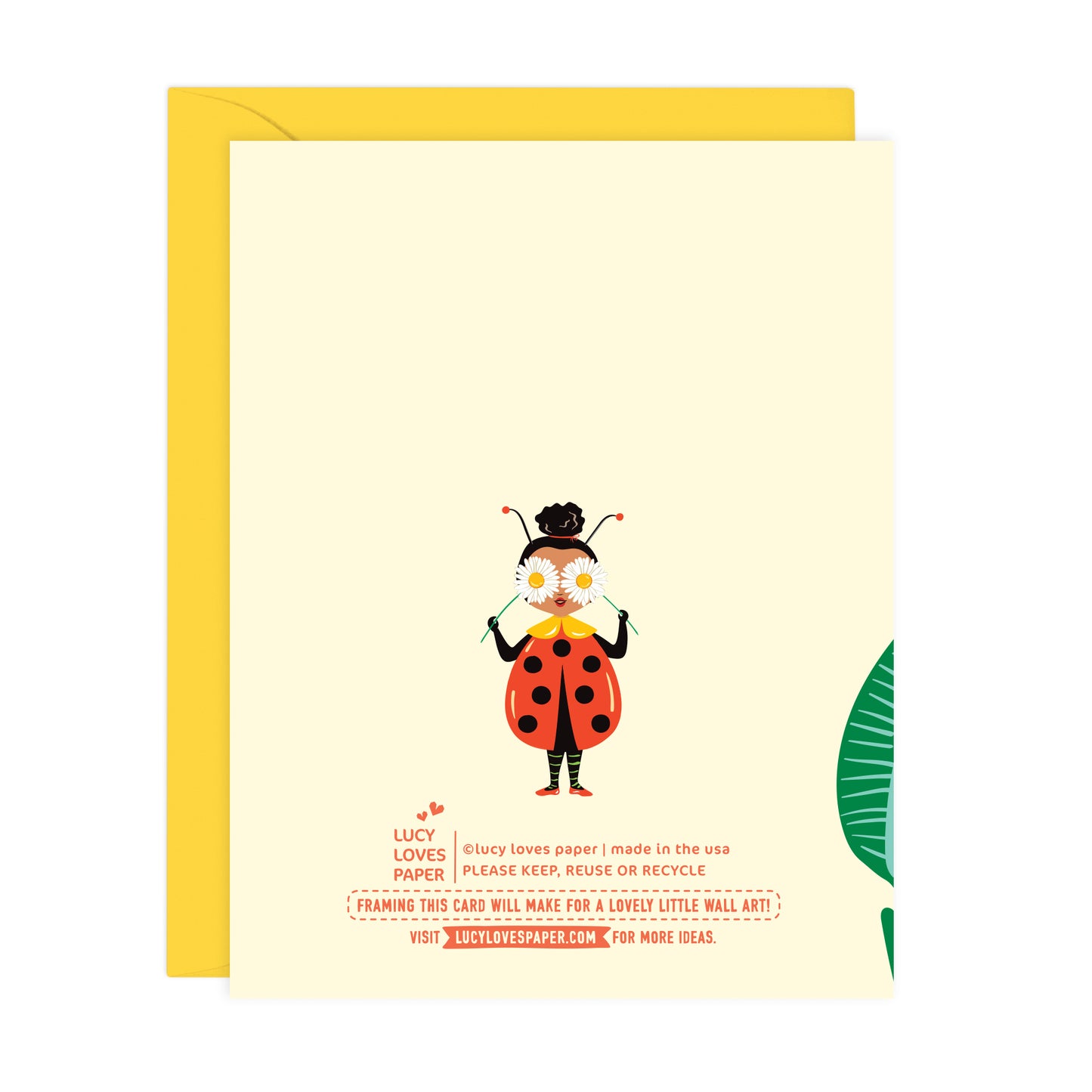SWEET BUG LADYBUG - NEW BABY CARD