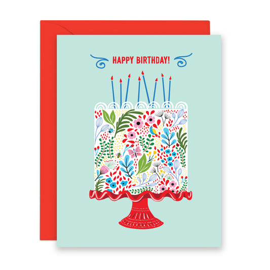 FLORAL CAKE BIRTHDAY