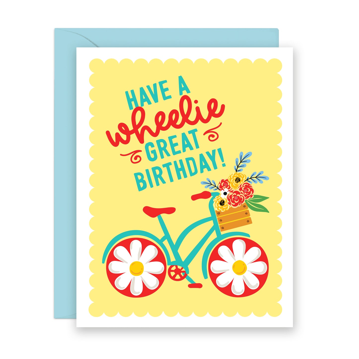 WHEELIE GREAT BIRTHDAY | Pun Bicycle Birthday Card