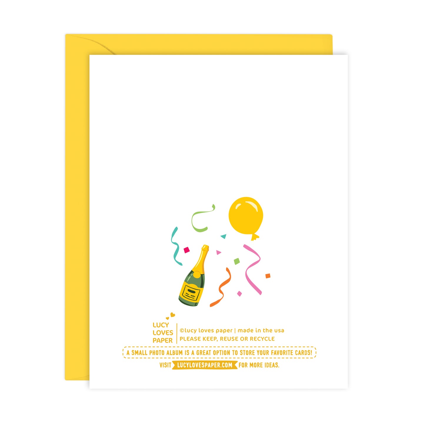 HAPPY NEW YEAR | BALLOON GIRL CARD