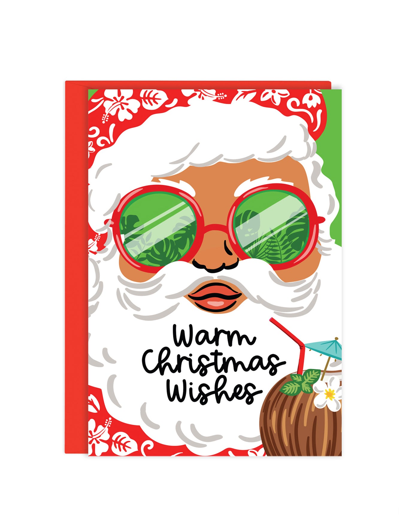 TROPICAL SANTA ENCLOSURE CARD