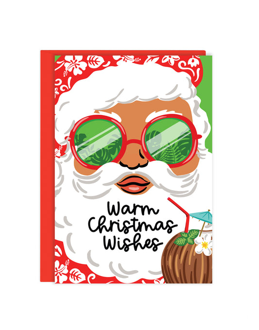 TROPICAL SANTA ENCLOSURE CARD
