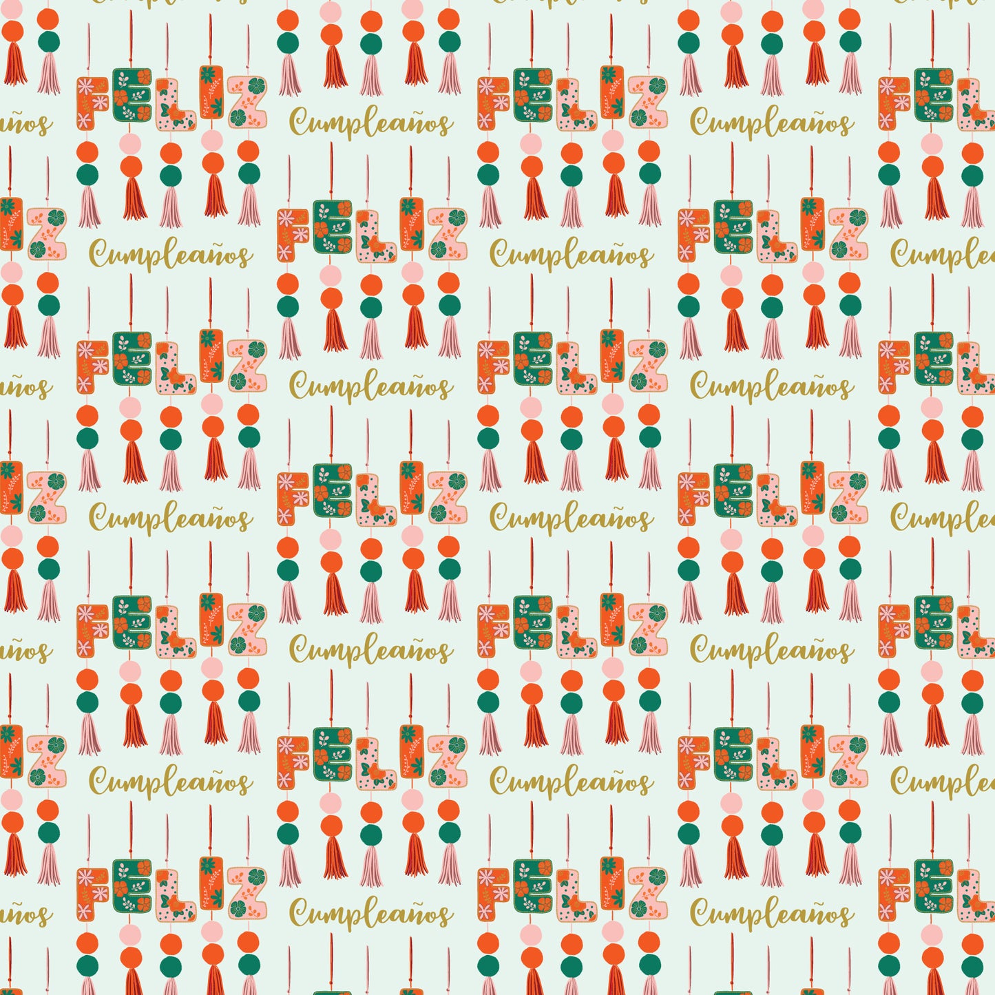 FELIZ CUMPLEAÑOS WRAPPING PAPER ROLL