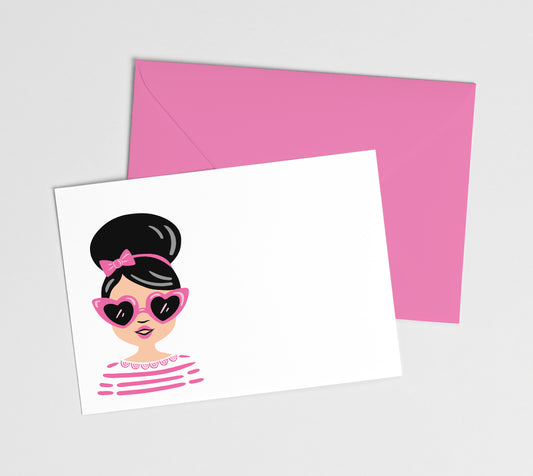 MINI NOTECARD | Girl Look: Maggie