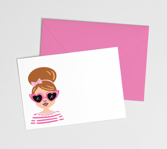 MINI NOTECARD | Girl Look: Emma