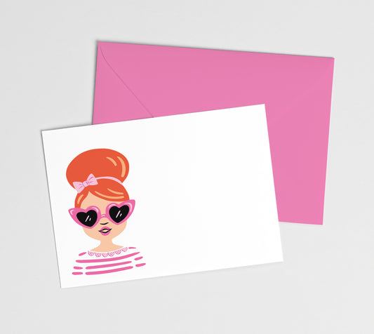 MINI NOTECARD | Girl Look: Harper