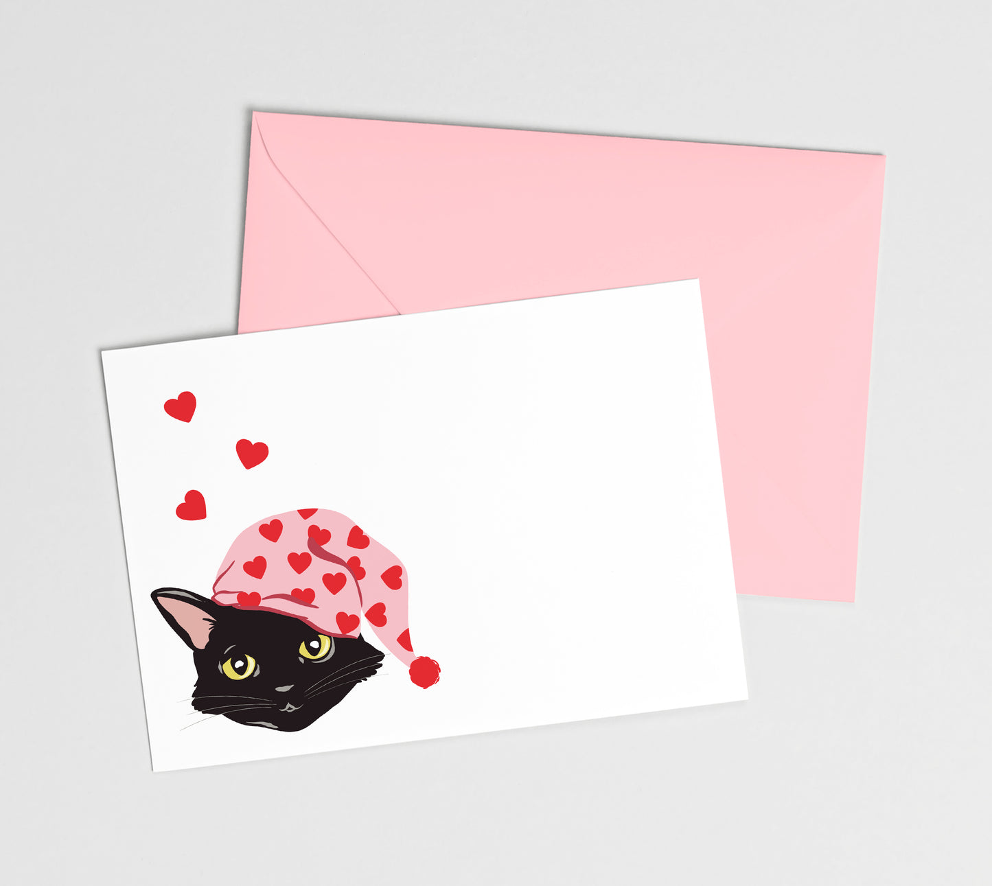 BLACK CAT LOVE | Mini Personal Notecards
