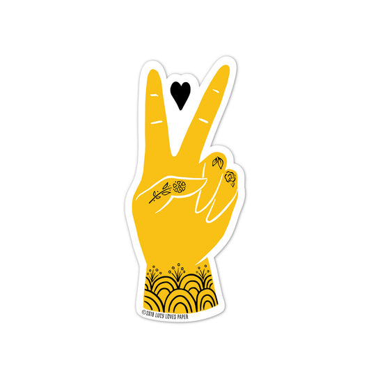 PEACE & LOVE STICKER