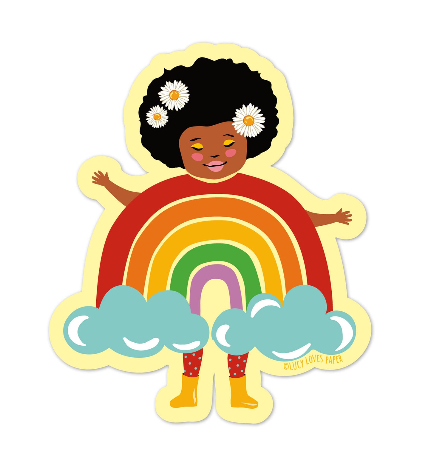 RAINBOW GIRL STICKER