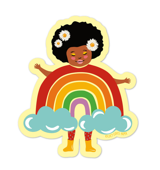 RAINBOW GIRL STICKER