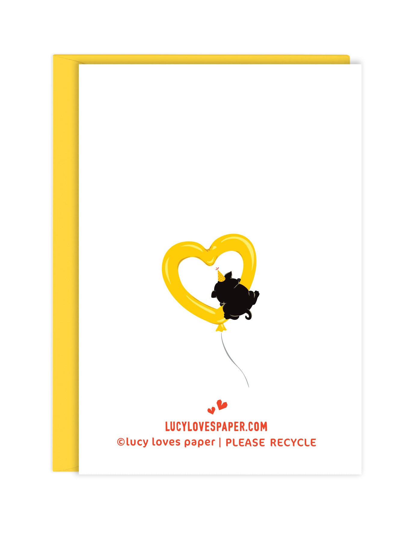 BALLOON DOG ENCLOSURE CARD